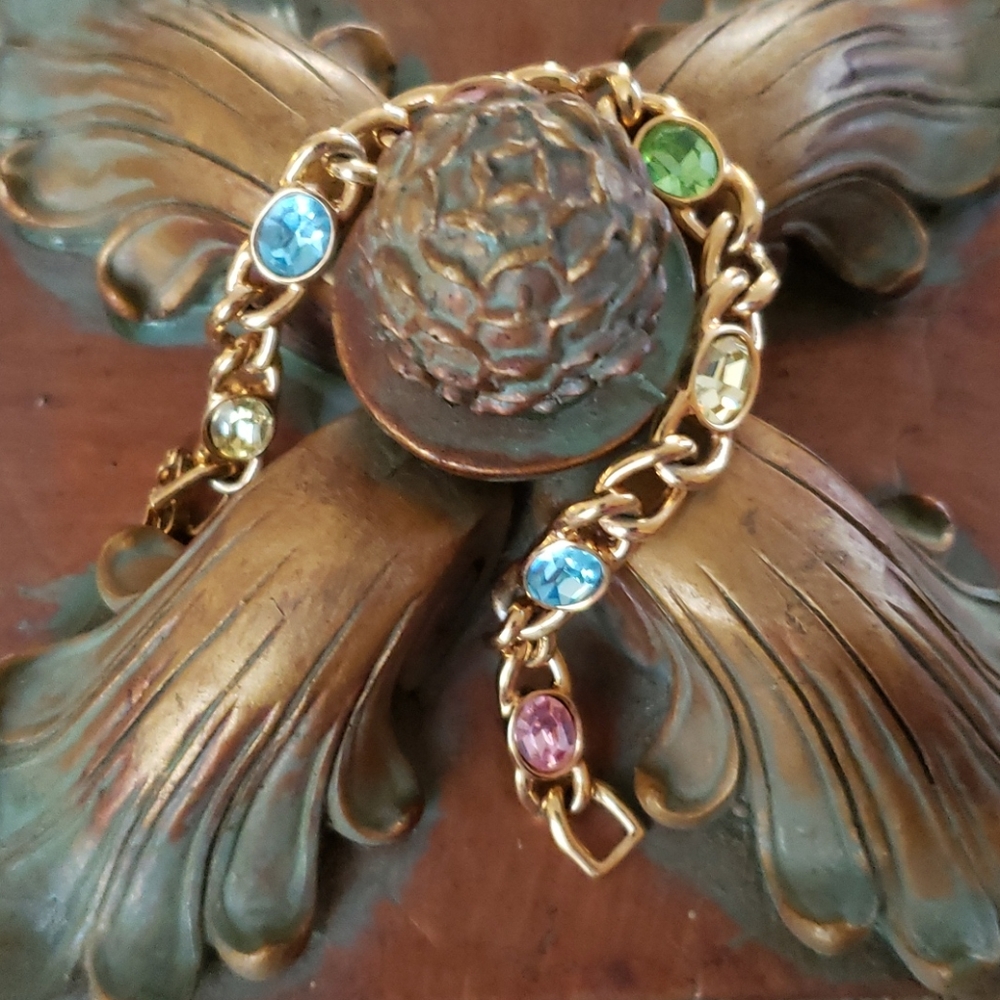 Vintage Pastel Swarovski colors bracelet